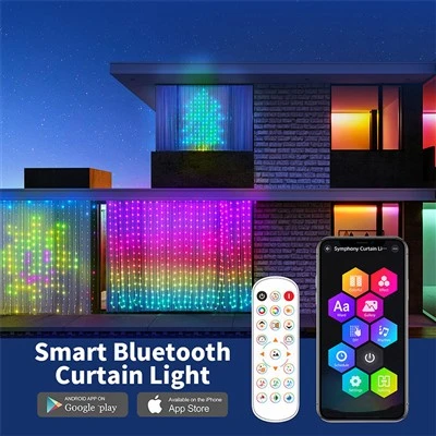 برنامه چراغ های پرده LED RGBIC و کنترل از راه دور